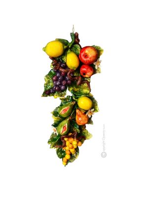 FRUTTA Decorazione da appendere ceramica artistica