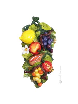 FRUTTA Decorazione da appendere ceramica artistica