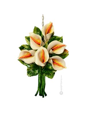 BOUQUET Decorazione da appendere ceramica artistica