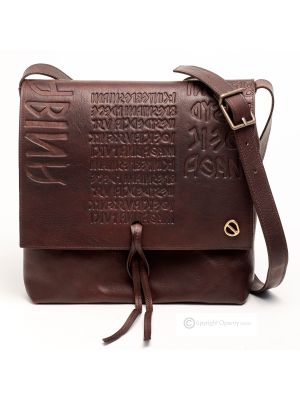 DAFNEIKU Borsa a tracolla borsa a spalla donna vera pelle artigianale