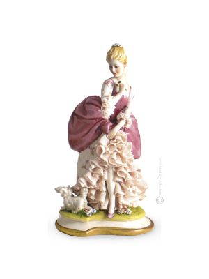 ADELE Statuetta statua statuina porcellana Capodimonte fatto a mano made in Italy