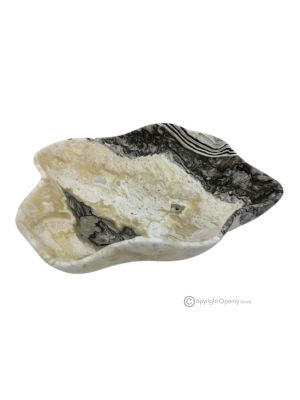 CENTROTAVOLA in onice zebra, pietra naturale autentica, un raffinato oggetto di lusso.