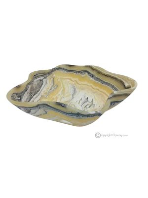 CENTROTAVOLA in onice zebra, pietra naturale genuina, un sofisticato pezzo di lusso.