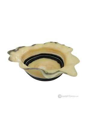 CENTROTAVOLA in onice zebra, pietra naturale autentica, realizzato a mano, dona eleganza unica.