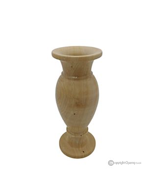 VASO, anfora in marmo Teak, pietra autentica, fatto a mano, design elegante e raffinato.