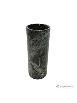 VASO cilindrico in marmo, pietra naturale autentica, realizzato a mano, design moderno.