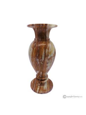 VASO, anfora in marmo onice verde, pietra autentica, realizzato a mano, decorativo.