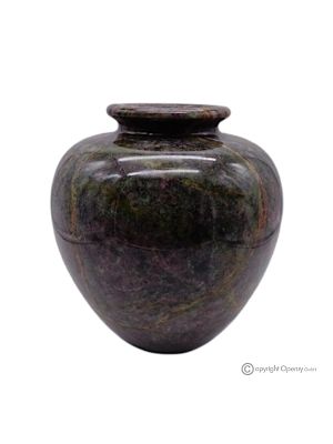 VASO sferico in marmo, pietra naturale di qualità, realizzato a mano, elemento di lusso.