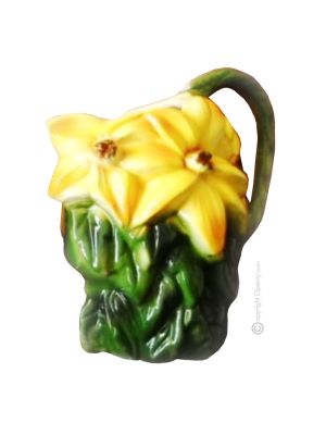 BROCCA LILIUM Caraffa brocca decantatore creazioni originali in ceramica artistica Made Italy
