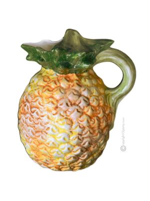 BROCCA ANANAS Caraffa brocca decantatore creazioni originali in ceramica artistica Made Italy