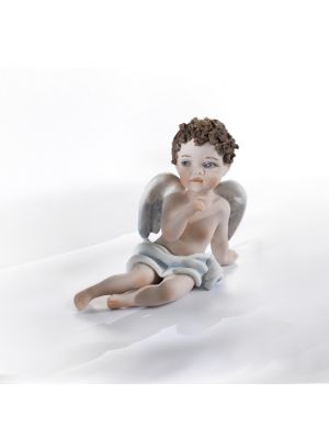 ANGELO Bambola romantica Capodimonte, raffinatezza artigianale italiana.