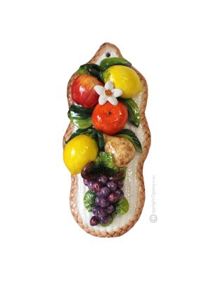 FRUTTA Decorazione da appendere ceramica artistica