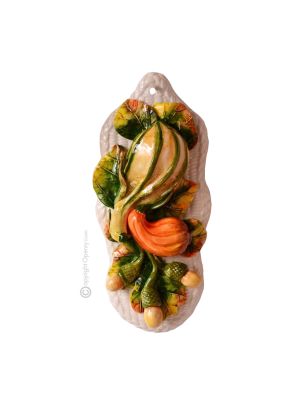 AUTUNNO Decorazione da appendere ceramica artistica