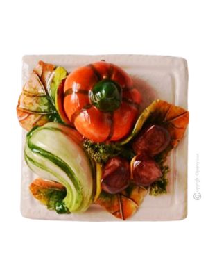 AUTUNNO Decorazione da appendere ceramica artistica