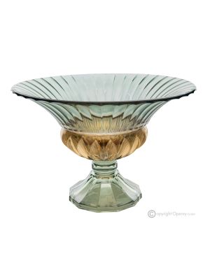 ADA Centrotavola dipinto a mano autentico moderno decorativo in vetro di qualità superiore.