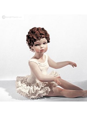 CAROLYN - Capodimonte, figurina ballerina, arte in porcellana raffinata.