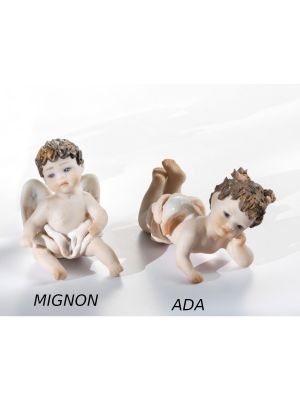 CHERUBINI ADA E MIGNON 2 Angeli Capodimonte statuette bambole romantiche e pregiate.