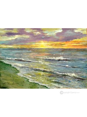 CILENTO CON AMORE Dipinto acrilico su tela moderno Made in Italy 