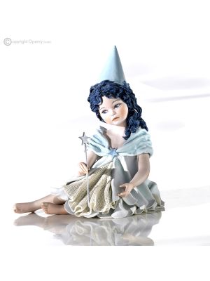 FATA TURCHINA, Romantica statuetta Capodimonte, tocco fiabesco in porcellana.