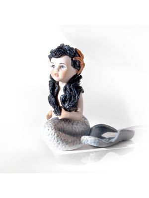 LA SIRENETTA Statuetta porcellana Capodimonte, magia delle fiabe italiane.