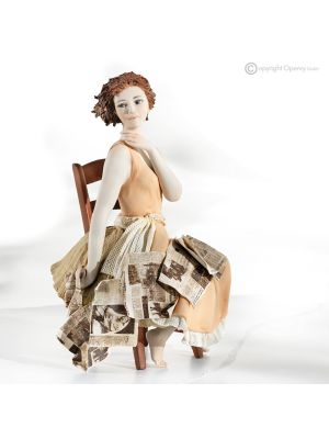 GIORNI AUTUNNO - Statuetta Capodimonte, romanticismo artigianale puro.