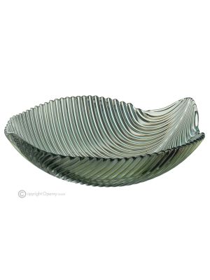 MAMBO Centrotavola dipinto a mano autentico moderno decorativo in vetro di qualità superiore.