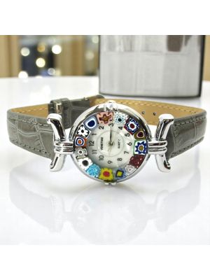 LADY OROLOGIO da polso con Murrine vetro di Murano fatto a mano autentico Made in Italy