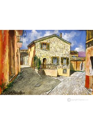 SCORCIO DI FORENZA Dipinto acrilico su tela moderno Made in Italy 