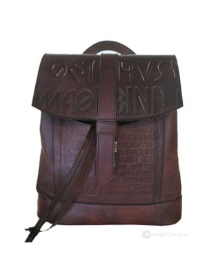 LORY zaino zainetto a sacco vera pelle borse moda uomo casual artigianale certificato di garanzia