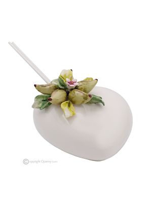 PERE – Profumatore, diffusore per ambienti, ceramica di Capodimonte, fatto a mano