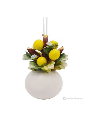 LIMONI – Profumatore, diffusore per ambienti, ceramica di Capodimonte, realizzato a mano