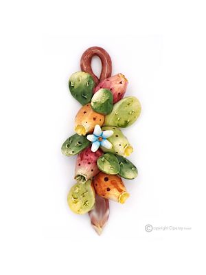 FICHI – Composizione da appendere in ceramica di Capodimonte, realizzata a mano