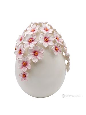 UOVO – Centrotavola decorazione per tavolo, ceramica di Capodimonte pregiata, fatto a mano