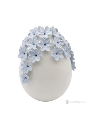 UOVO AVION – Centrotavola decorazione per tavolo, ceramica di Capodimonte pregiata, fatto a mano