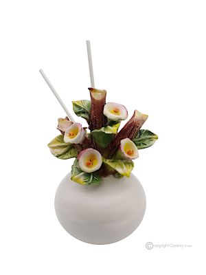 CALLE – Profumatore, diffusore per ambienti, ceramica di Capodimonte, fatto a mano