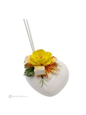 TEA – Profumatore, diffusore per ambienti, ceramica di Capodimonte, fatto a mano