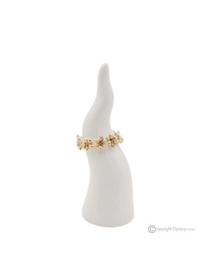 CORNO NAPOLETANO – Centrotavola per tavolo, ceramica Capodimonte pregiata, fatto a mano