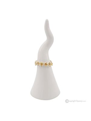 CORNO NAPOLI – Centrotavola per tavolo, ceramica Capodimonte pregiata, fatto a mano