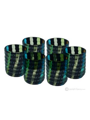 LIQUORE MURRINE Set 6 bicchieri shot in vetro di Murano Made in Italy