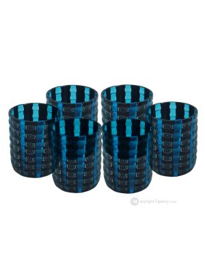 LIQUORE MURRINE Set 6 bicchieri shot in vetro di Murano Made in Italy