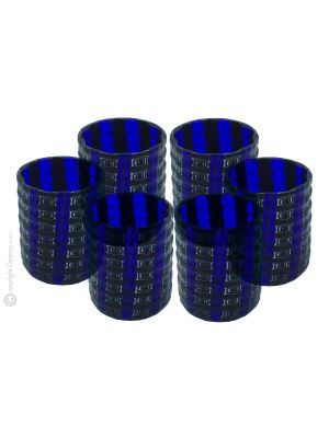 LIQUORE MURRINE Set 6 bicchieri shot in vetro di Murano Made in Italy