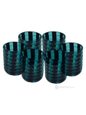 LIQUORE MURRINE Set 6 bicchieri shot in vetro di Murano Made in Italy