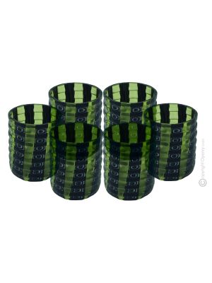 LIQUORE MURRINE Set 6 bicchieri shot in vetro di Murano Made in Italy