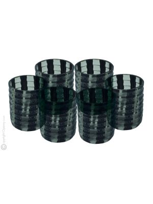 LIQUORE MURRINE Set 6 bicchieri shot in vetro di Murano Made in Italy