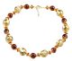VENEZIA Collana Collier Autentico Vetro di Murano Foglia Oro 24kt Murrine Filigrana