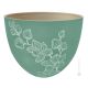ORCHIDEA Cachetpot portavaso per pianta autentica ceramica artistica fatta e decorata a mano verde
