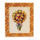 QUADRO decorativo ceramica artistica stile Barocco dettaglio oro 24k Made in Italy