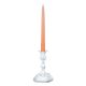 CANDELABRO 1 Fiamma Candeliere Portacandele Argento Placcato Fatto a Mano Made in Italy