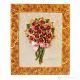 QUADRO decorativo ceramica artistica stile Barocco dettaglio oro 24k Made in Italy
