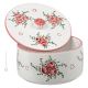 BISCOTTIERA ROSELLINE con coperchio in ceramica di Castelli fatta a mano autentica Abruzzo Made in Italy